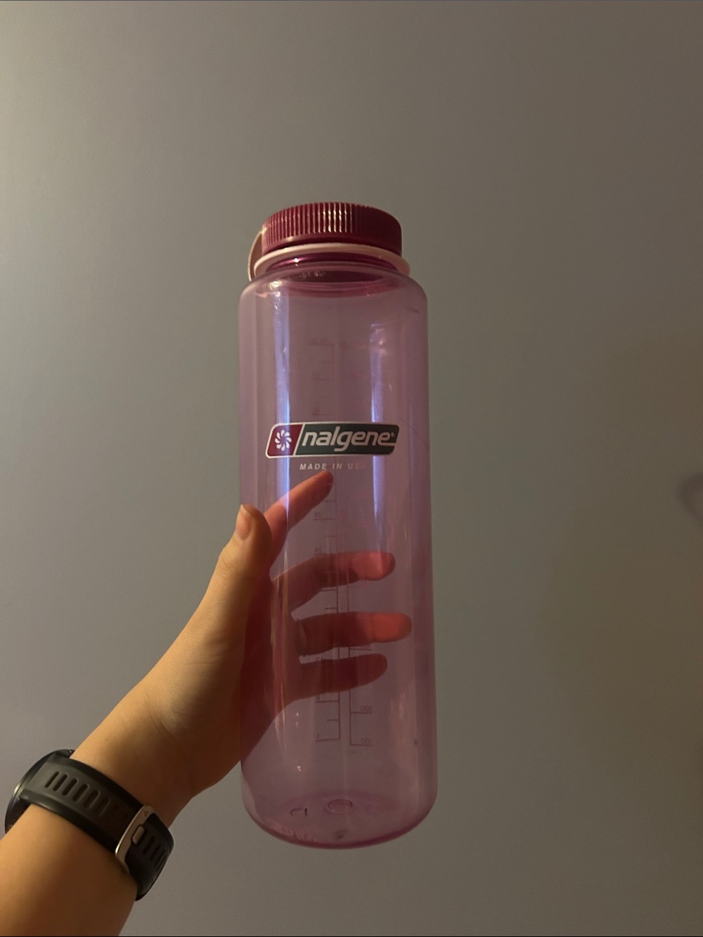 Nalgene 48 oz Wide Mouth Water Bottle in Pink